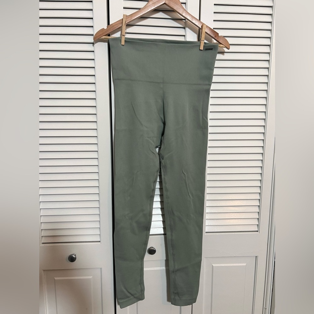 Sage Green High-Waisted Leggings
